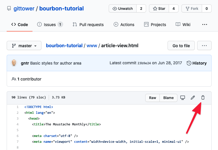 github delete file from all commits