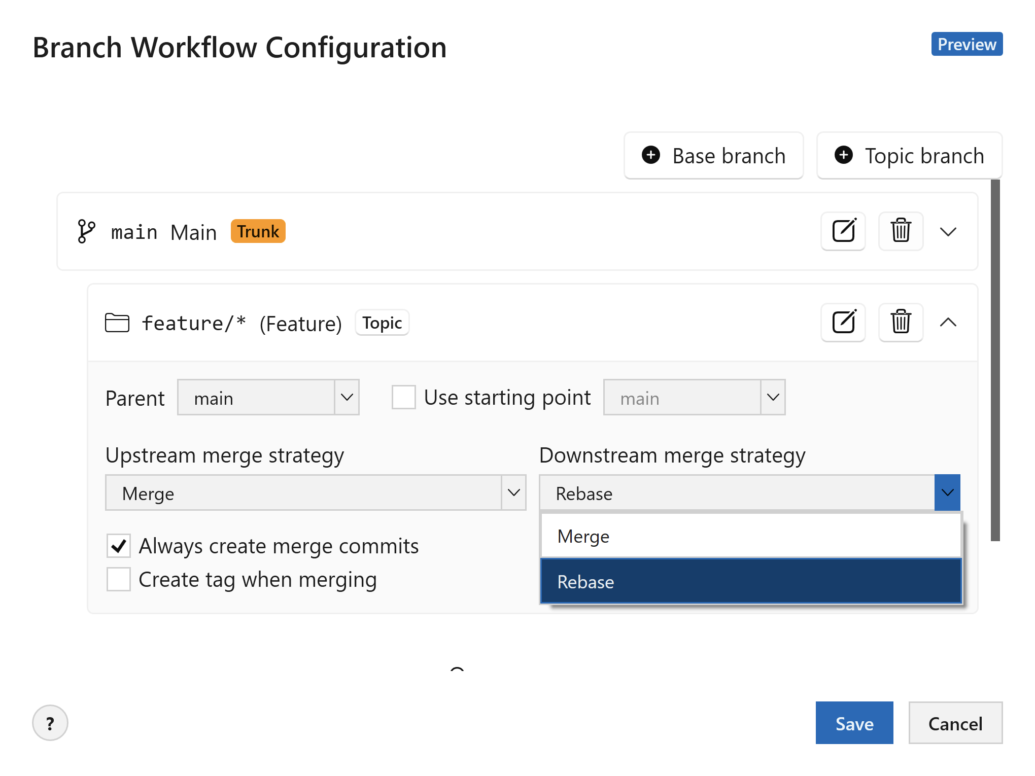 Tower Workflows – Choosing the Downstream Merge Strategy for GitHub Flow