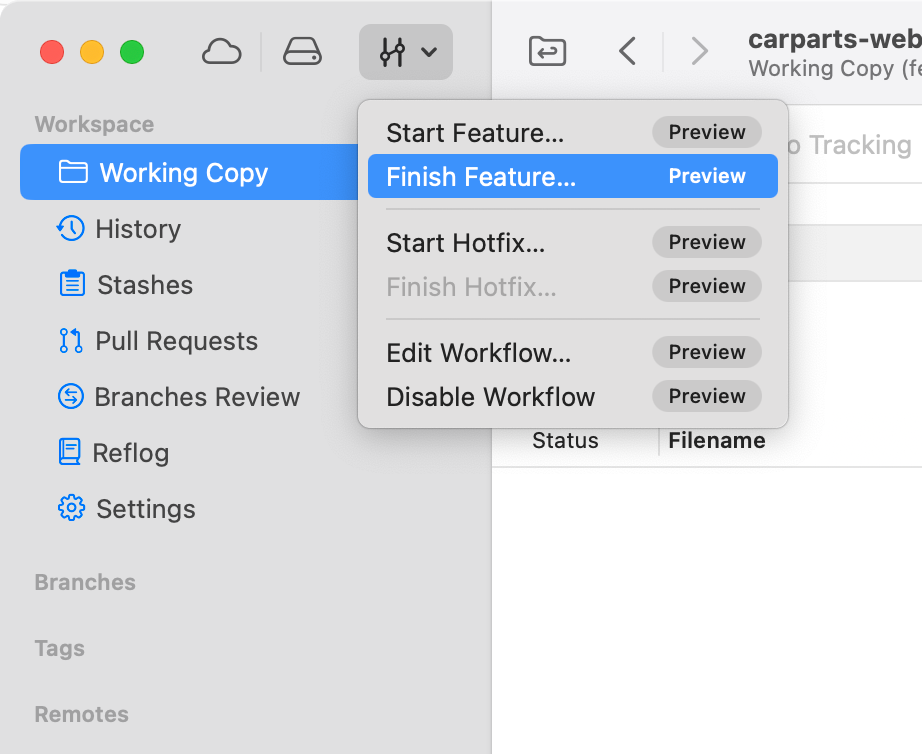 Tower Workflows - Finish GitLab Flow Feature