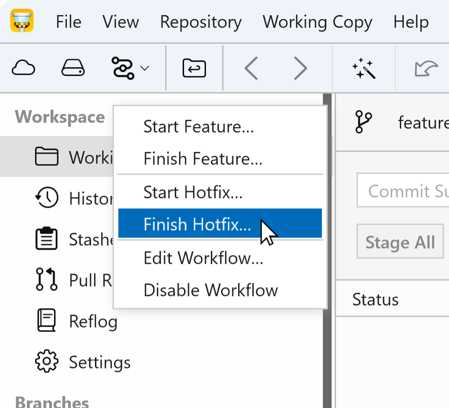 Tower Workflows - Finish GitLab Flow Feature