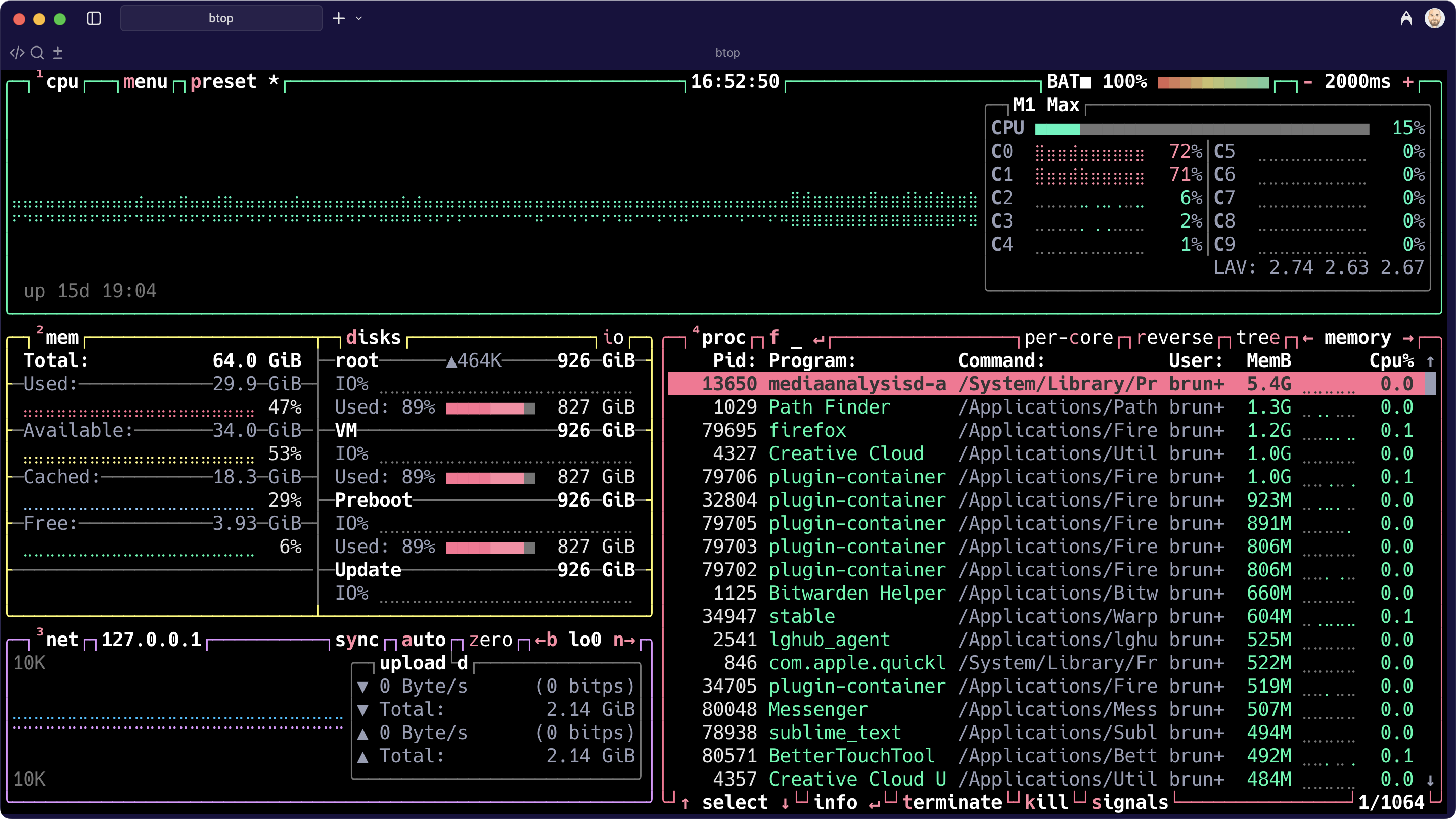Btop - A Beautiful System Resource Monitor