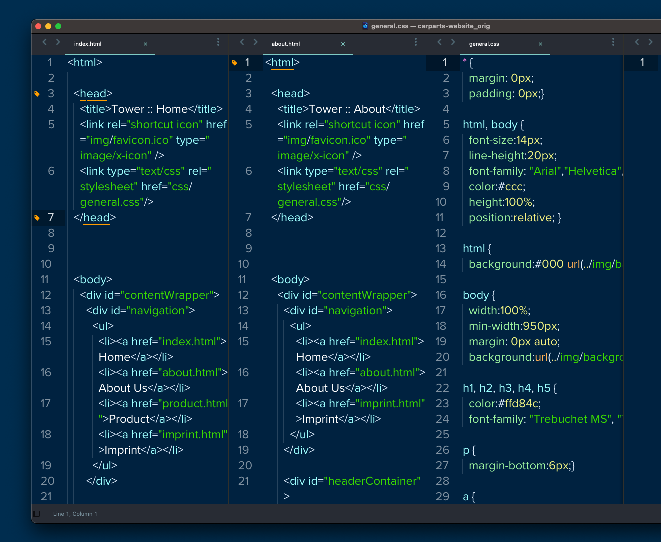 sublime text select multiple columns