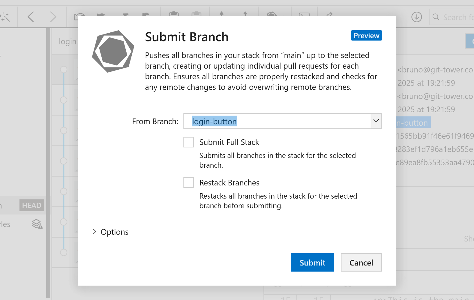 Tower 10 — Submit Branch to Graphite
