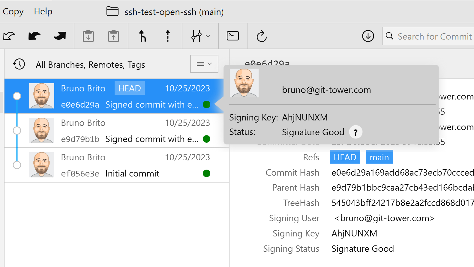 Tower β Signature Status