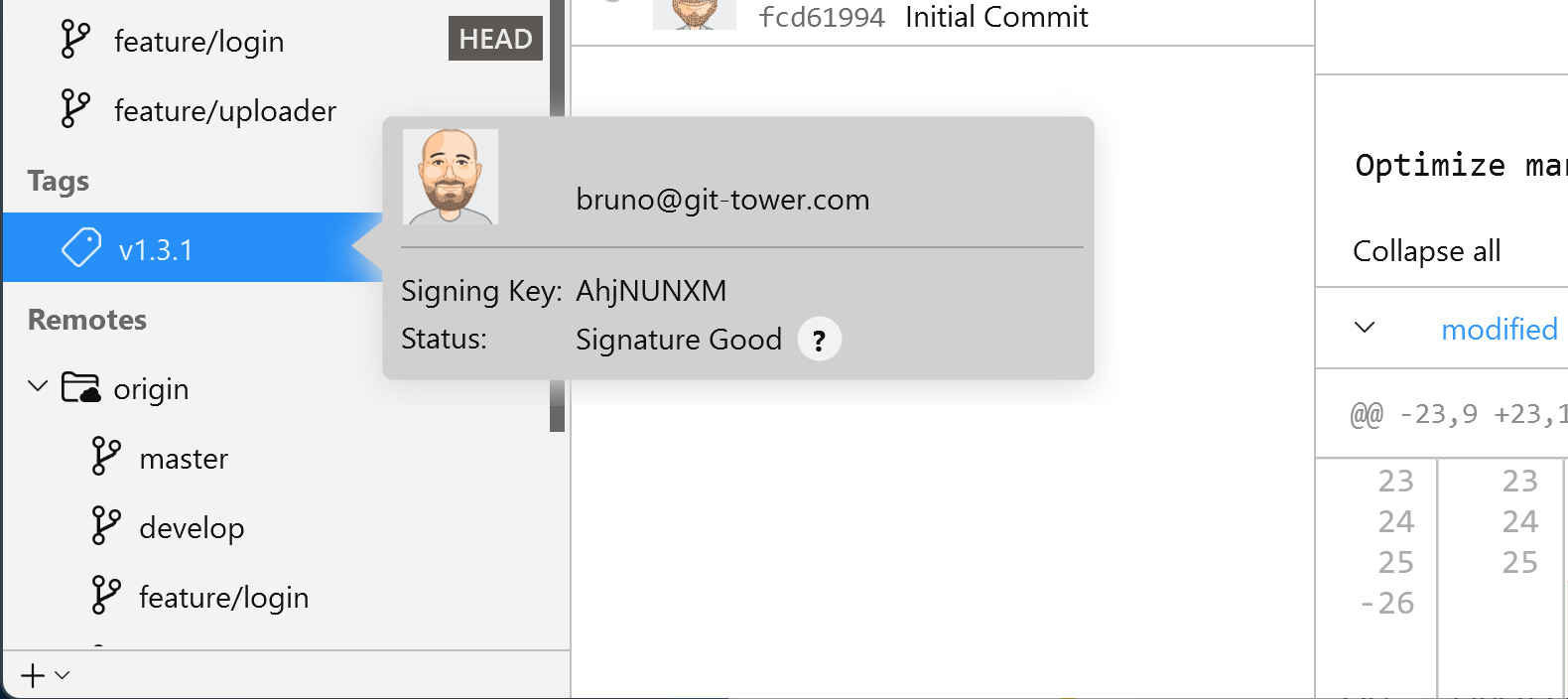 Tower β Verify Tag Signature