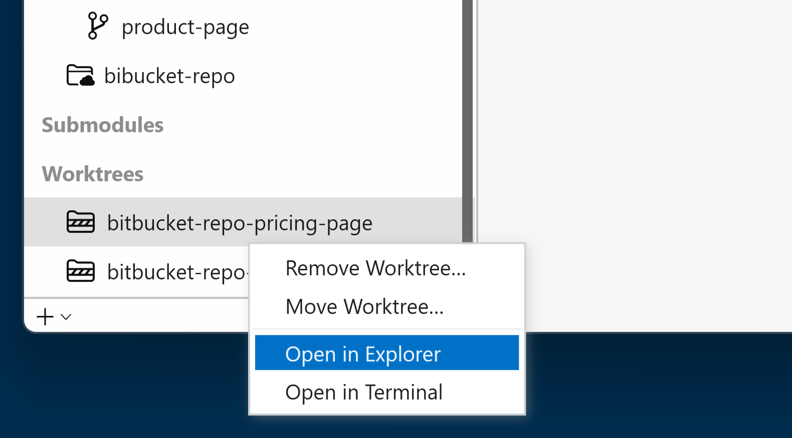 Tower 9.0 – Worktree options