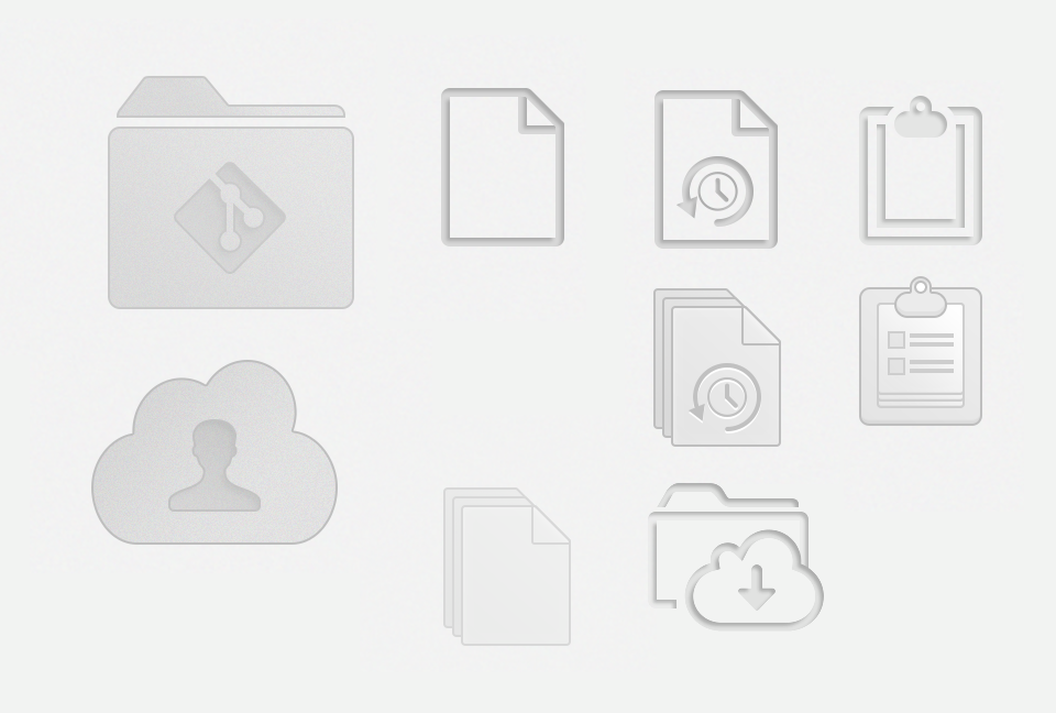 Old empty view icons
