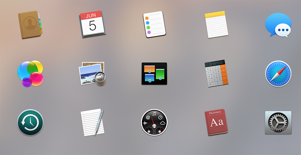 Yosemite App Icons