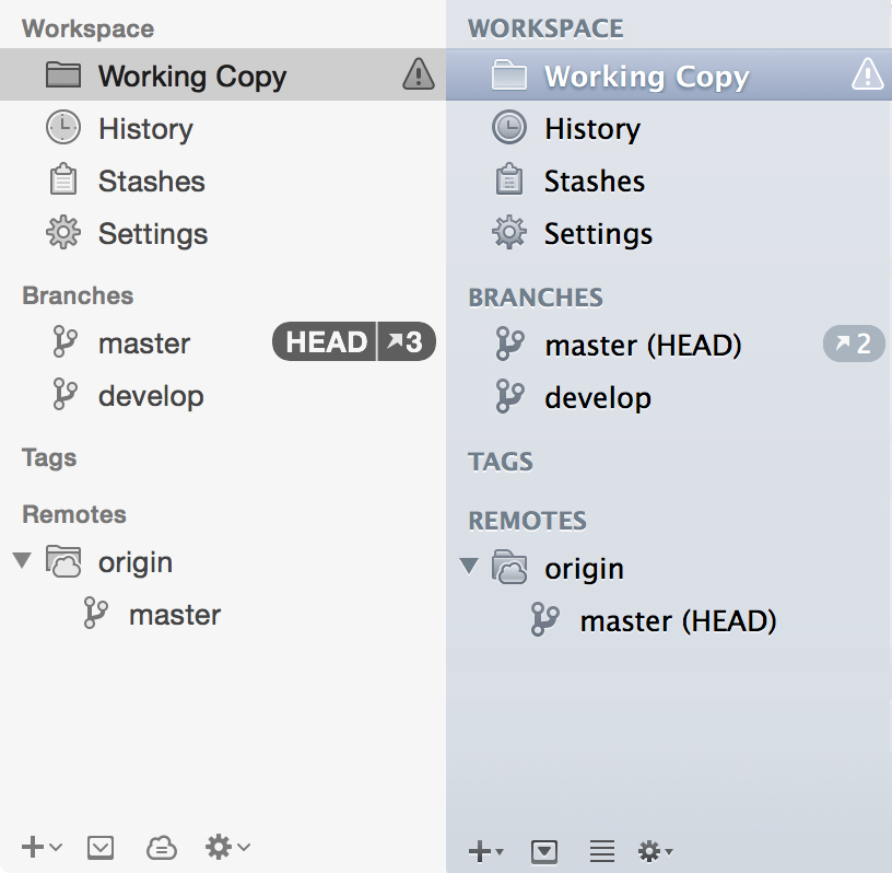 New Tower Sidebar vs. Old Tower Sidebar