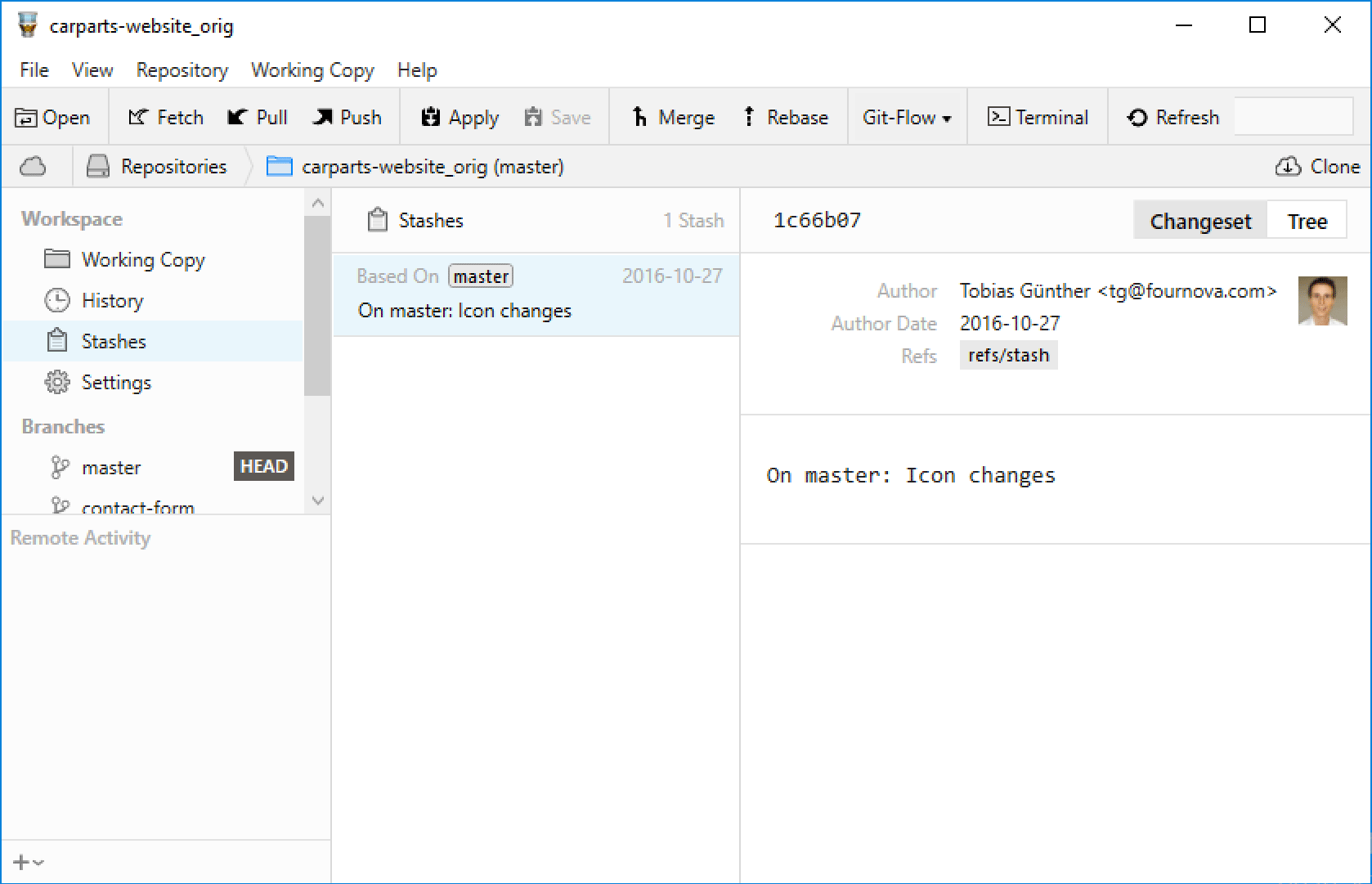 Saving Changes Temporarily Learn Git Ebook (GUI Edition)
