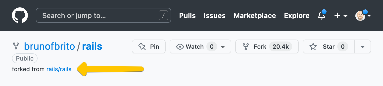 GitHub "Fork" Button